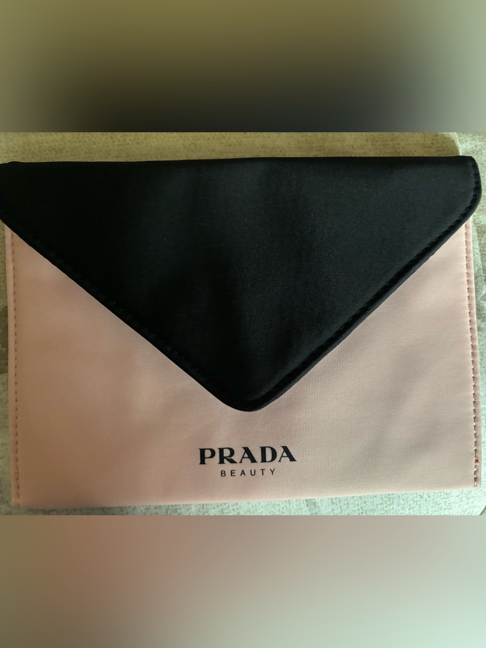Prada Pink and Black Paradoxe Hand Pouch